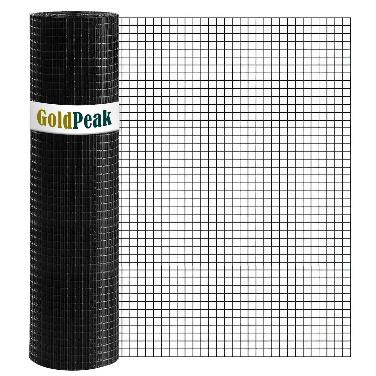 GOLDPEAK black hardware cloth 1in mesh roll for durable garden fencing.
