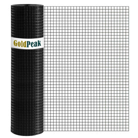 GOLDPEAK black hardware cloth 1in mesh roll for durable garden fencing.