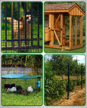 GOLDPEAK garden fencing setup using 36x100 roll for versatile DIY use.