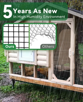GOLDPEAK rust-resistant wire mesh with galvanized interior and vinyl exterior for outdoors.