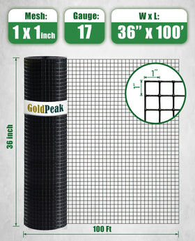 GOLDPEAK hardware cloth closeup shows 1in openings for sturdy barriers.
