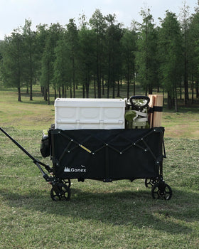 Gonex heavy-duty wagon supports frequent outdoor transport tasks.