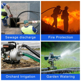 Gonioa pool drain hose installation shows easy connection to standard adapters