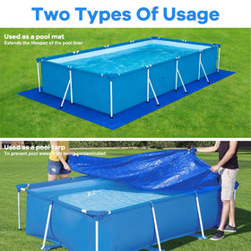 Gonioa pool pad reduces debris under liner for easier maintenance.