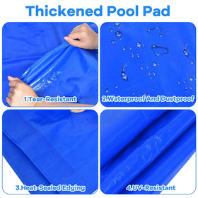Gonioa pool pad durable PE material offers reliable ground protection.