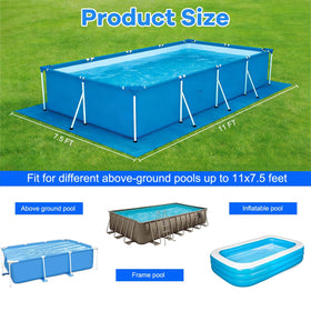 Gonioa pool pad puncture protection layer guards against rocks and roots.