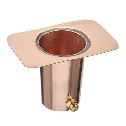 Good Directions 495P copper gutter clip funnel enhances water flow and reduces splashing.