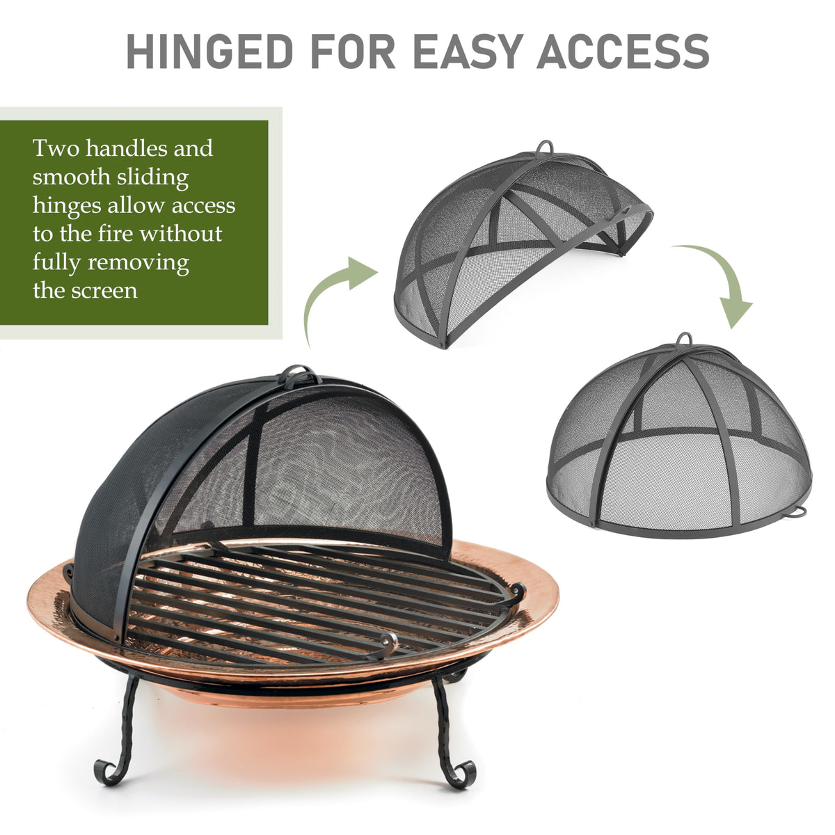 Good Directions fire pit screen is durable for outdoor use.
