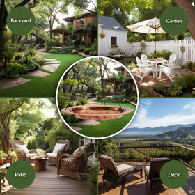 Good Directions Hanging Fire Copper Bird Bath in a lush garden setting as focal point