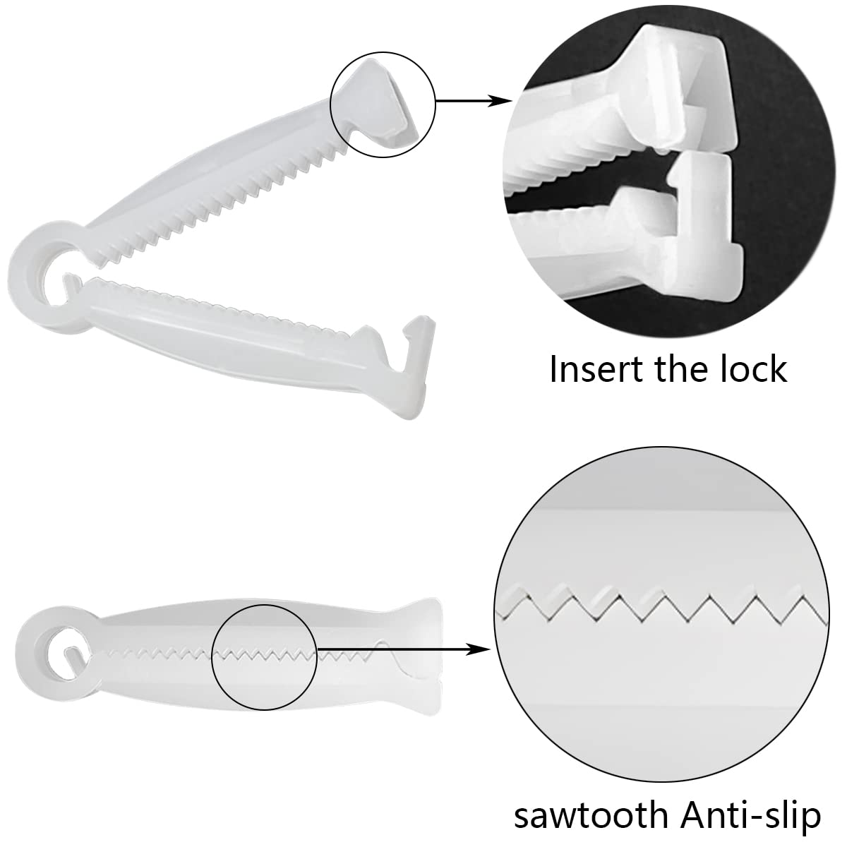 Good news clamps package with 100 disposable pieces for livestock care