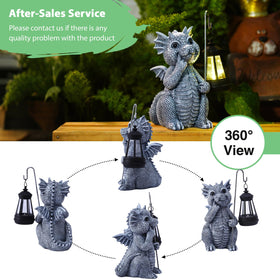 Goodeco outdoor dragon statue stands 8.3 inches for cozy corners