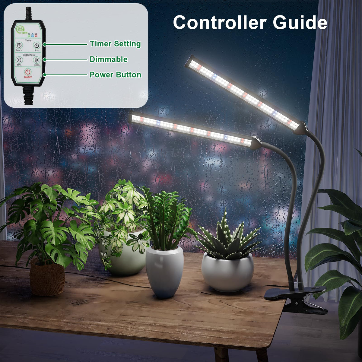 GooingTop LED with 148 chips delivers bright, stable seedlings illumination.