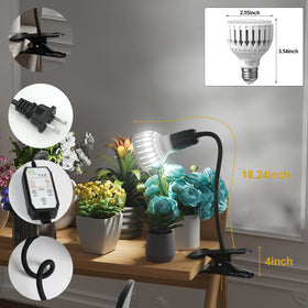 GooingTop Grow Light gooseneck clamp adjusting lighting angle