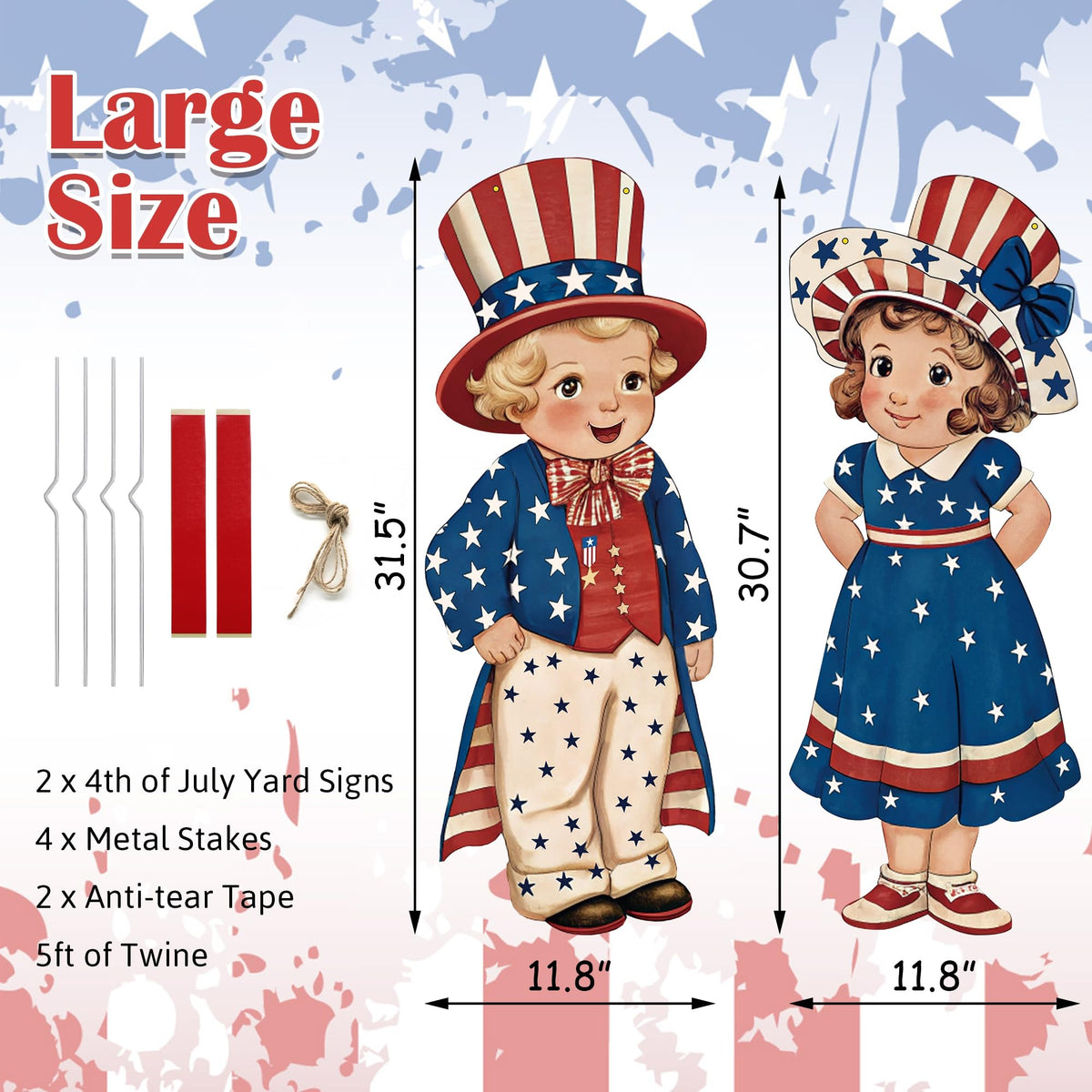 Goolife waterproof outdoor patriotic decor ready to withstand weather.