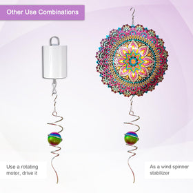 Goollyrusim Stainless steel spiral tail withstands elements while colors stay vibrant.