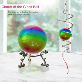 Goollyrusim Spiral Tail Wind Spinner stabilizes outdoor spinning with graceful motion.