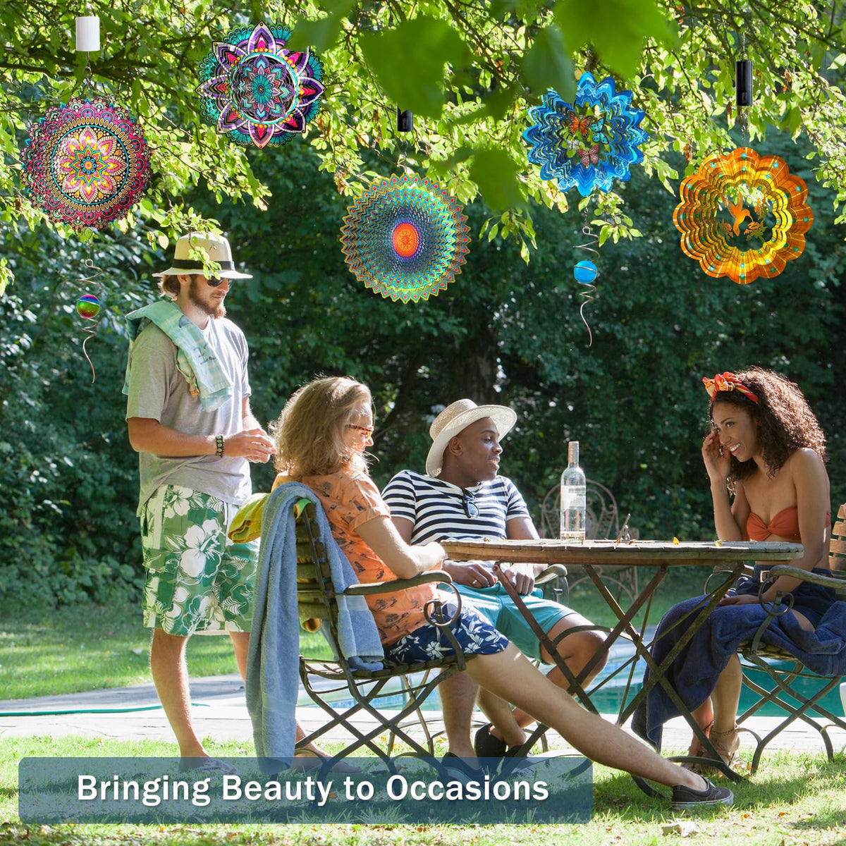 Goolyrusim wind spinner adds romance and calm to outdoor moments