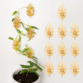 Goooxim leaf-clips support pothos along walls with no-drill installation.