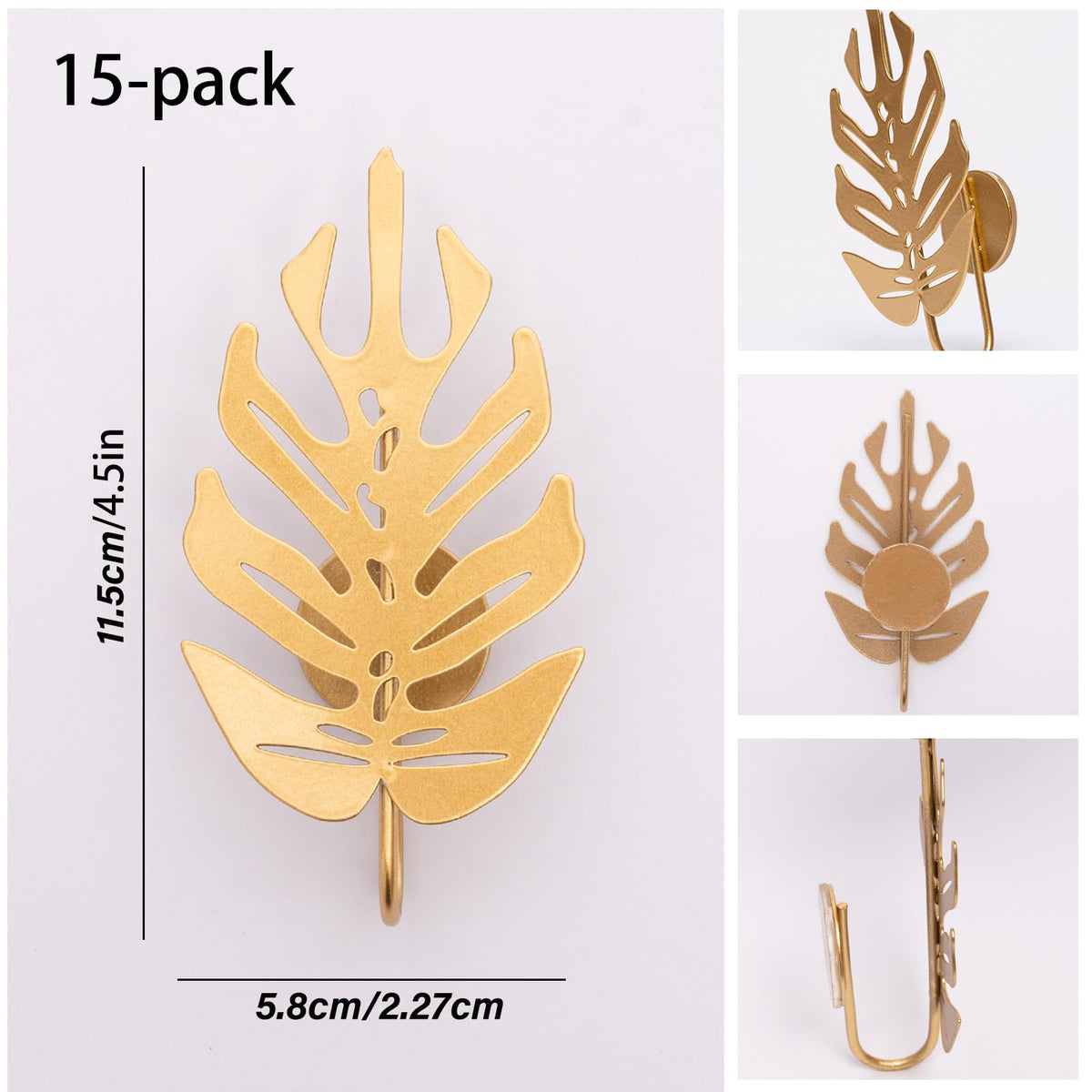 Goooxim adhesive strips enable quick peel-and-stick wall mounting for vines.