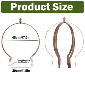 Goooxim antique copper finish adds decorative appeal and rust resistance for outdoor use.