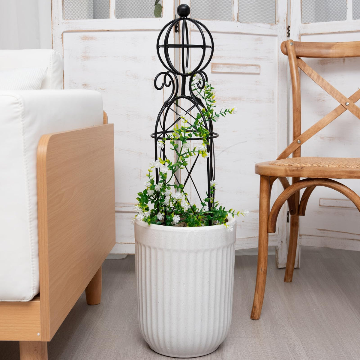 Goooxim garden obelisk trellis ideal for indoor green displays.