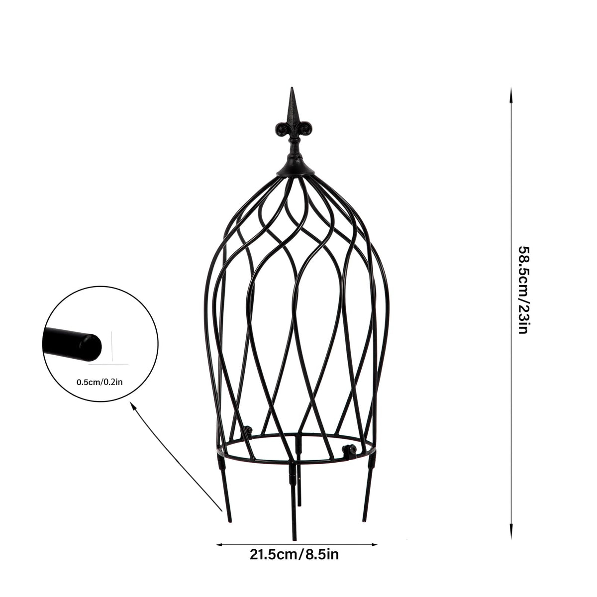 Goooxim outdoor vertical trellis boosts garden decor and guides climbing plants outdoors.