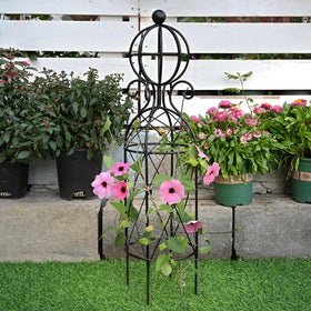 Goooxim patented aesthetic obelisk enhances garden decor focal point.
