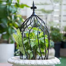 Goooxim wrought-iron trellis combines durability with stylish garden accents.