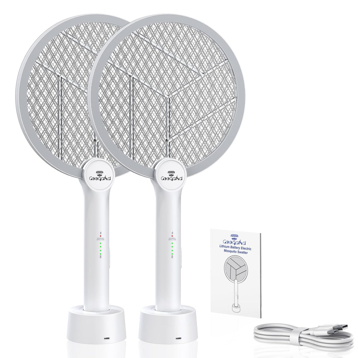 GooQand Bug Zapper Racket USB Type-C charging for quick recharges