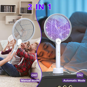 GooQand Bug Zapper Racket UV attraction highlights insects at night