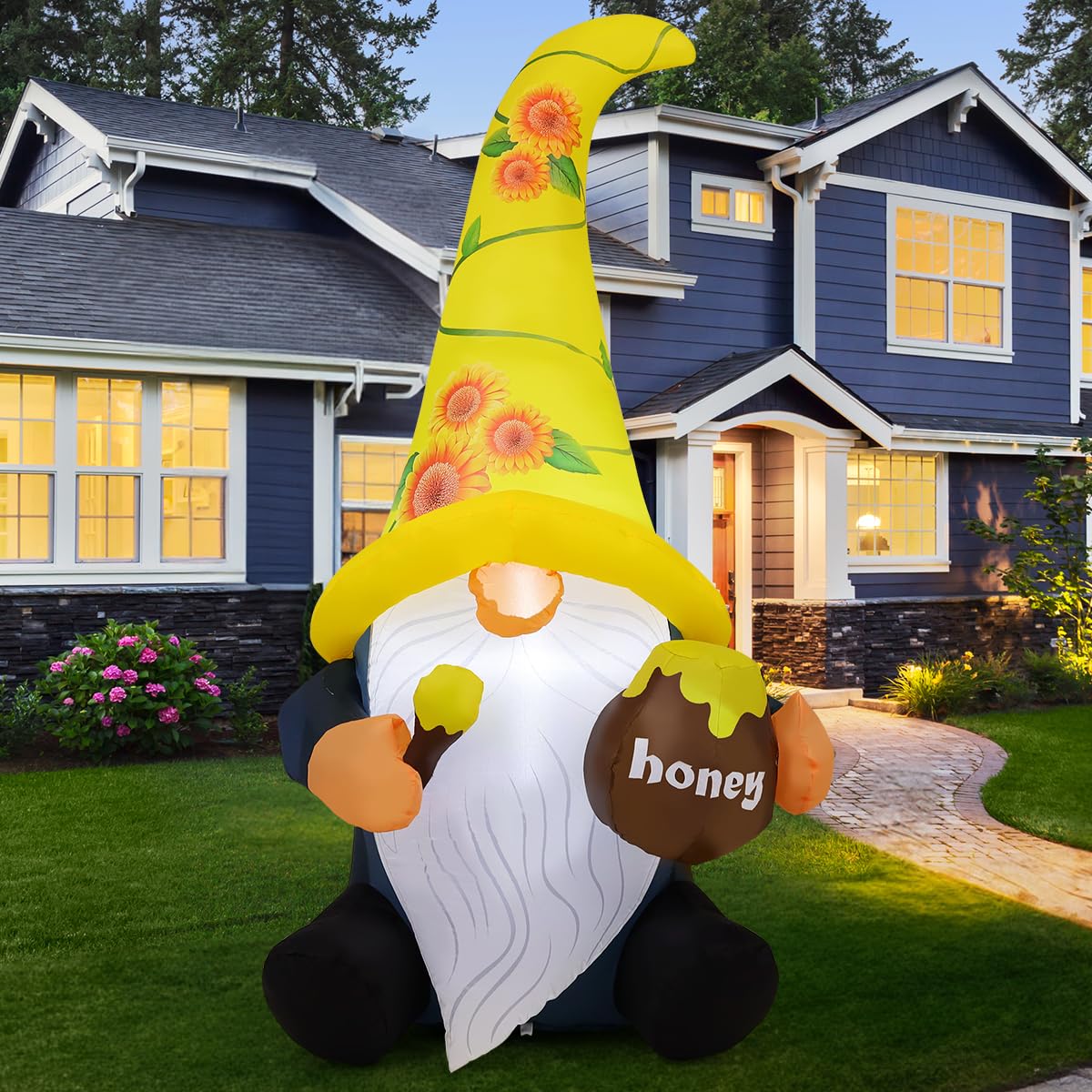 GOOSH 6 ft gnome assembly and storage ready in clean, simple steps.