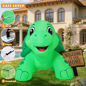 GOOSH thickened polyester material resists tears for durable yard decorations.