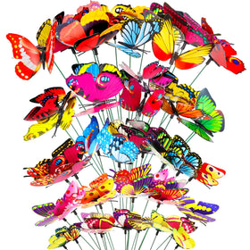 Gootaimi butterfly garden stakes set of 60 pieces for vivid outdoor decor.