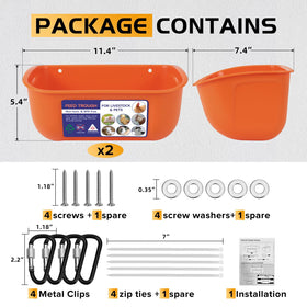 Goovilla BPA-free plastic housing emphasizes safe, durable material for pets and livestock.