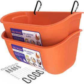Goovilla chicken feeder waterer hanging setup demonstrates tidy coop convenience.