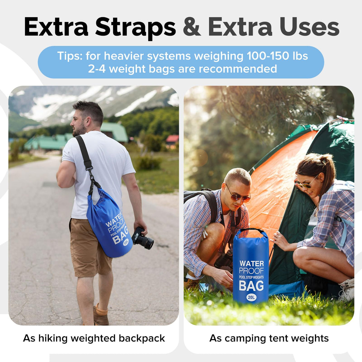Goovilla dual-strap design distributes weight for carrying comfort.