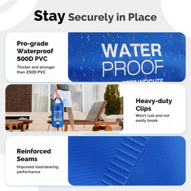 Goovilla durable 500D PVC construction resists wear and easy cleaning.