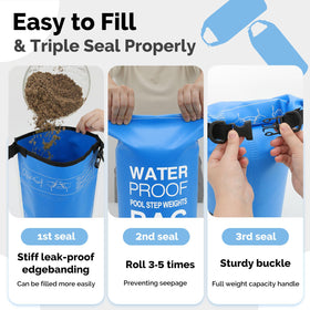 Goovilla easy-fill top-fold design speeds loading of materials.