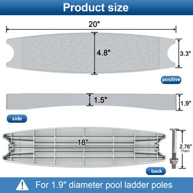 Goovilla universal fit for 1.9-inch diameter ladders ensures broad compatibility.