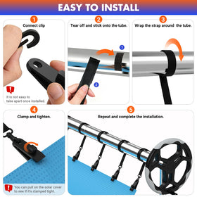 Goovilla inground pool setup image demonstrates reel attachment compatibility