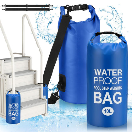 Goovilla pool ladder weights two-pack with quick-fill opening for stability.