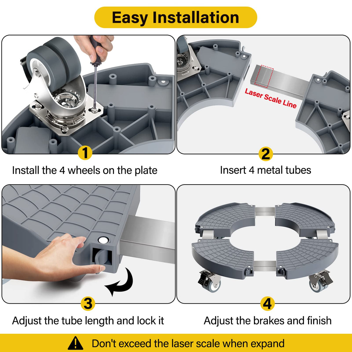 Goovilla sturdy plastic panel and steel tube provide durable everyday use.