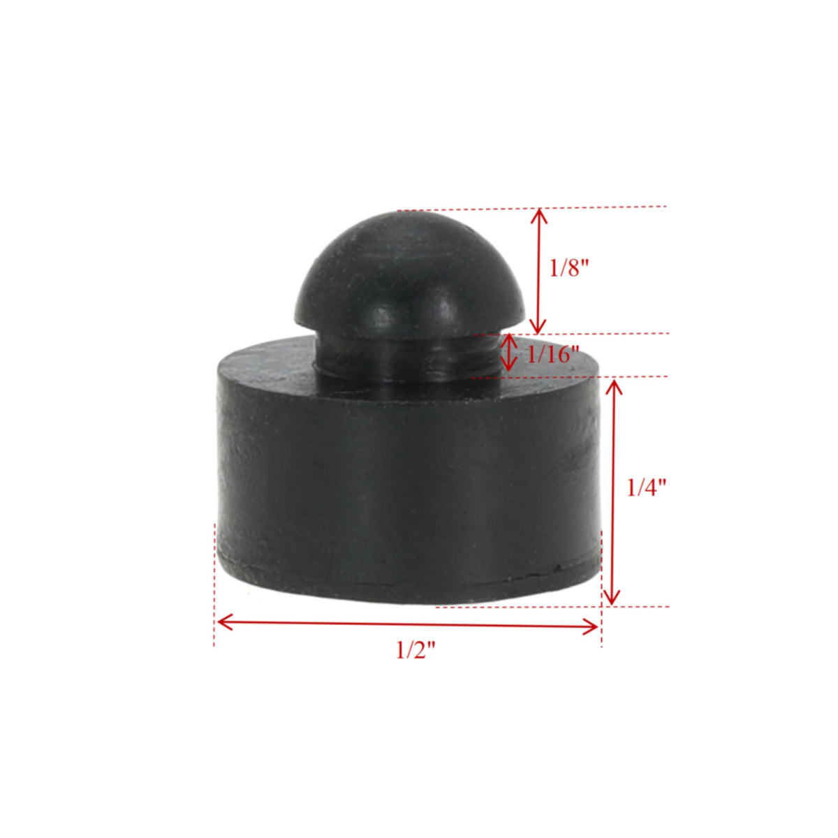 Gopayia bumper feet half-ball head close-up showing 1/4-inch design