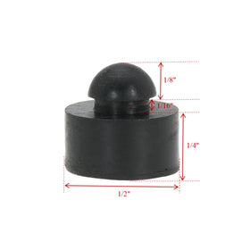Gopayia bumper feet half-ball head close-up showing 1/4-inch design