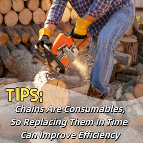Gopbod 14-inch chain in action cutting wood with smooth flow