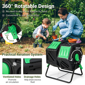 Goplus aeration holes promote airflow and efficient waste breakdown.