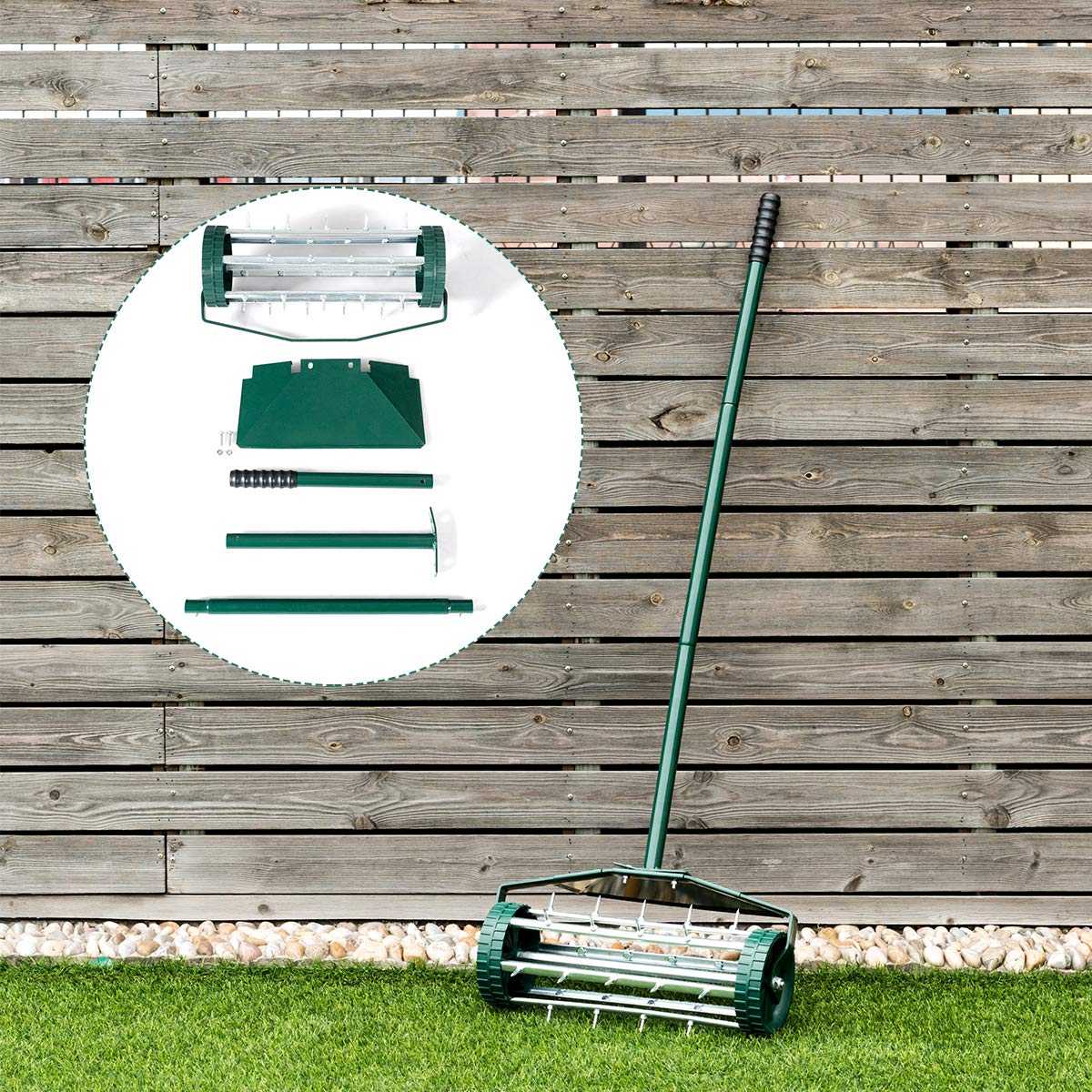 Goplus easy-assembly design with three-piece handle fits quickly.
