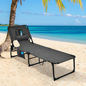 Goplus chair supports up to 330 lbs with a sturdy frame.