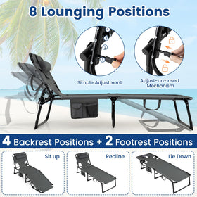 Goplus chair with built-in carrying strap for easy transport.