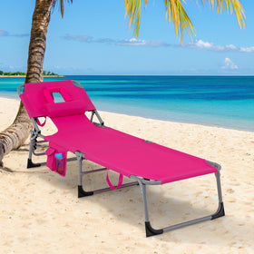 Goplus Tanning Chair requires no assembly for instant relaxation